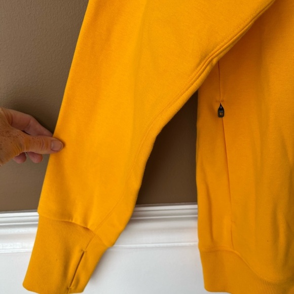 Athleta Triumph Game Point Sweatshirt Women’s Yellow with Stripes Size SP - Picture 4 of 8